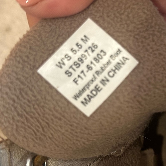 Sperry Women's Waterproof Saltwater Ivory Boots Size 5.5 - Picture 6 of 6